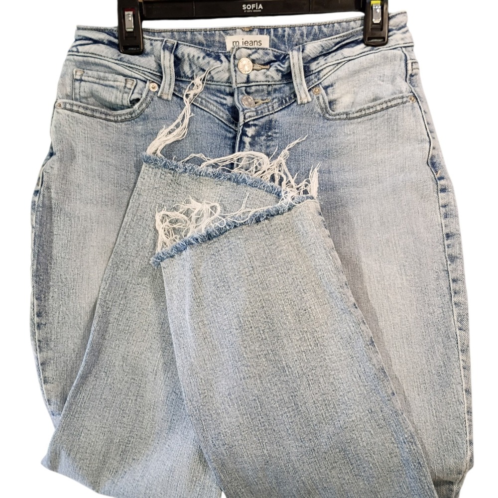 EUC High Rise Original Fit Kick Boot Ankle Women's Size 8 Short Blue Denim Jeans